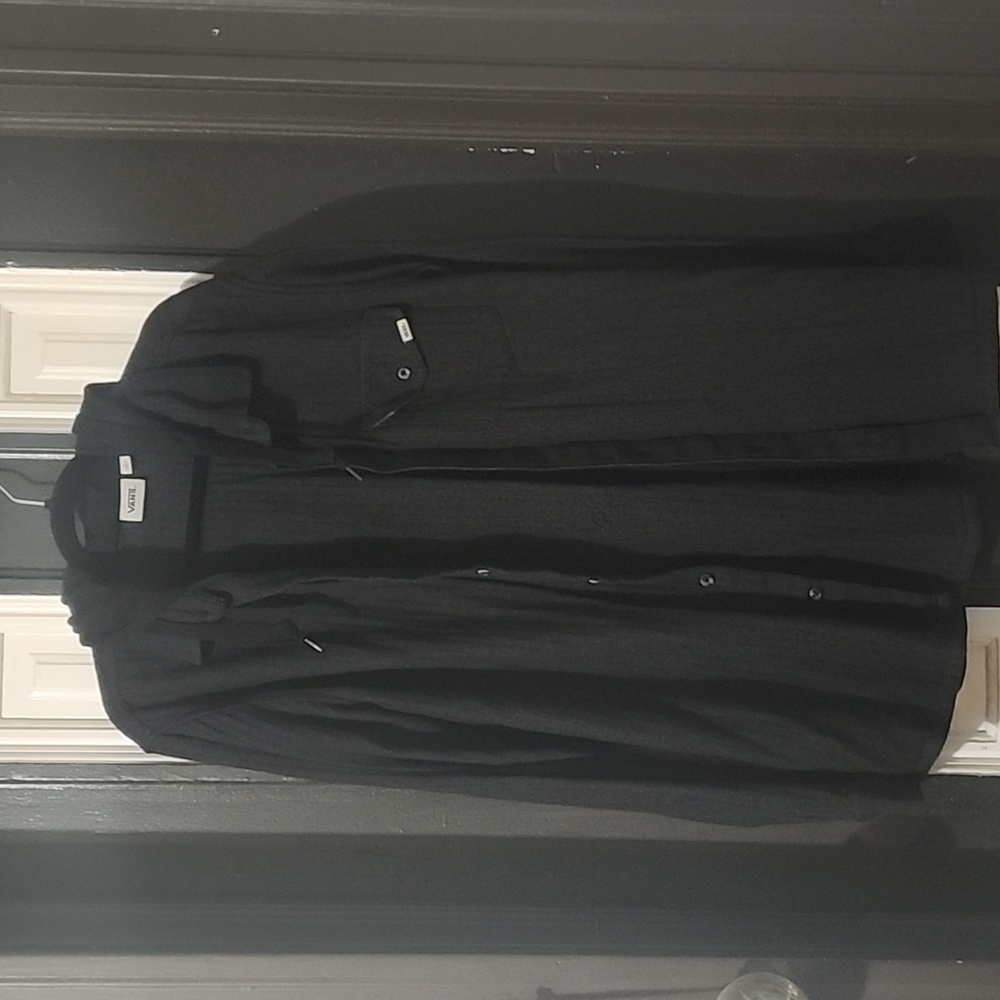 Vans Longsleeve Herringbone Hooded Shirt
